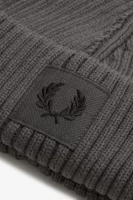 Fred Perry Branded Patch Ribbed Men’s Caps Field Green Black | PEJVT9132