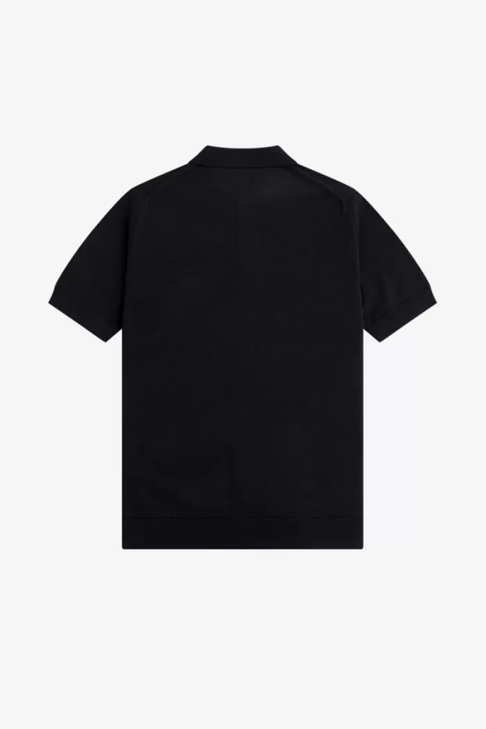Fred Perry Classic Knitted Men’s Shirt Navy | JCBYE7594