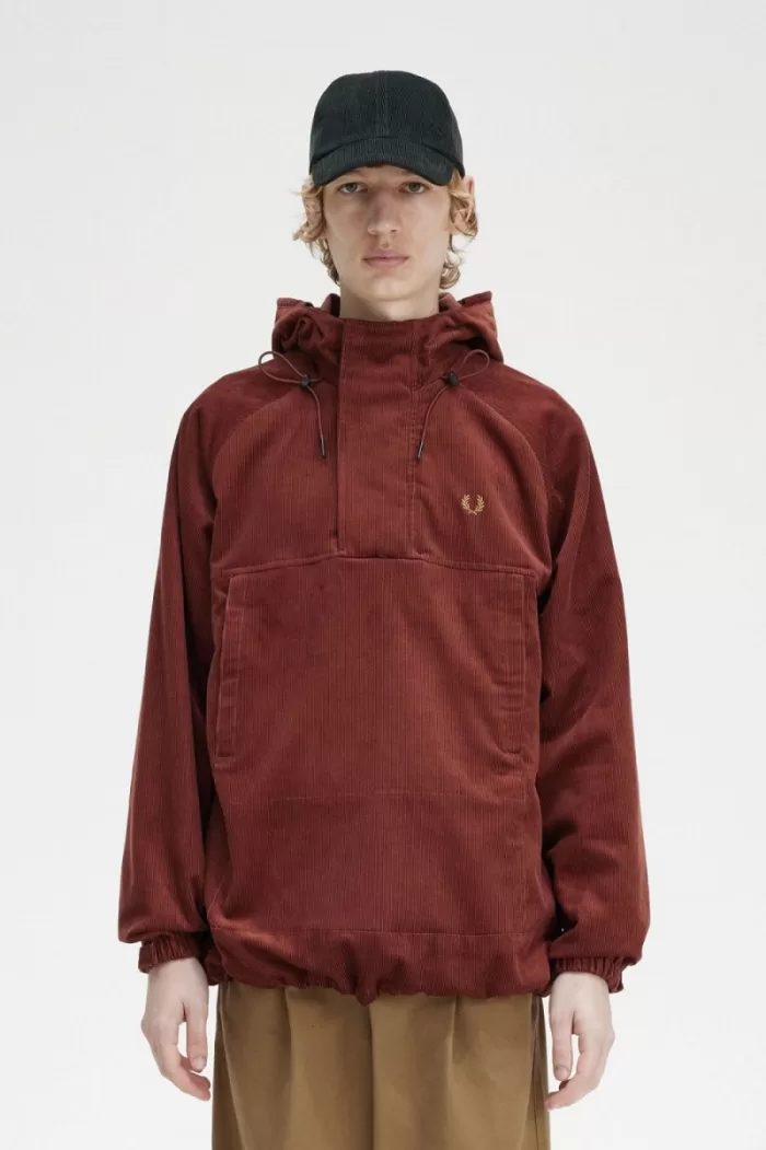 Fred Perry Cord Overhead Men’s Jackets Whisky Brown | EACUN5623