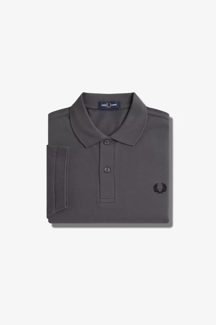Fred Perry M6000 Men’s Shirt Gunmetal Black | OVXCM2831