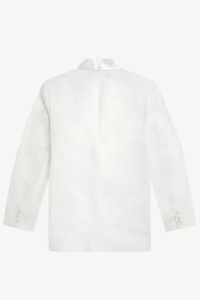 Fred Perry Shawl Collar Blazer Men’s Jackets White | PNQGS1403